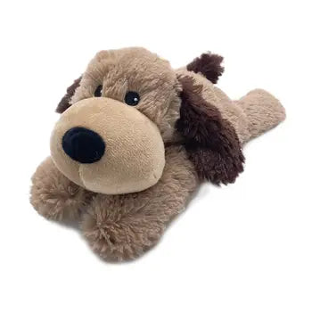 Junior Warmie Brown Dog Stuffed Animal (9")