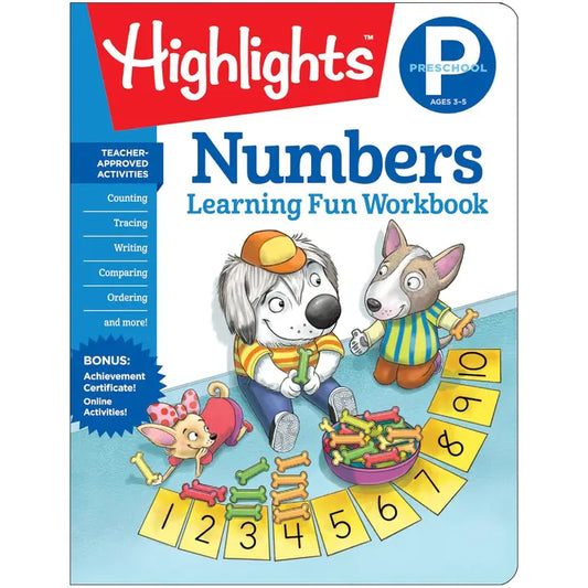 Preschool Learning Fun Numbers Workbook