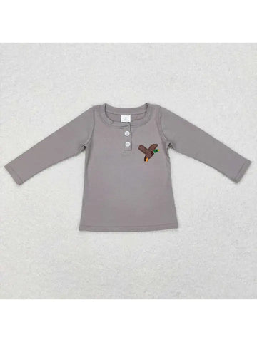 Mallard Duck & Deer Long Sleeve Top