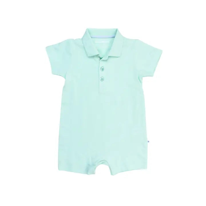 Baby Boys Pique Polo Romper