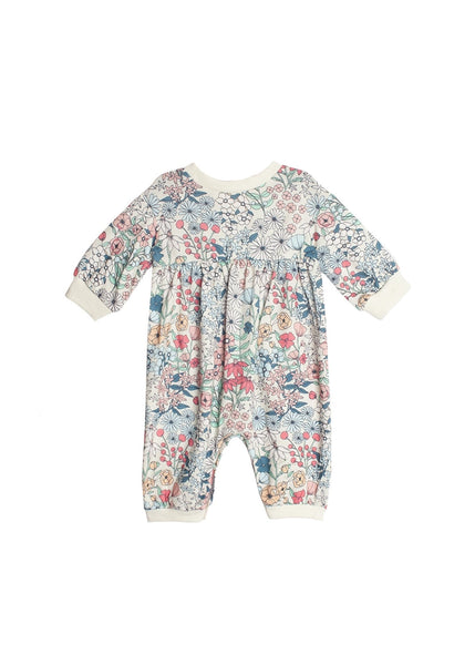 Infant Girls Floral Multicolor Melody Romper