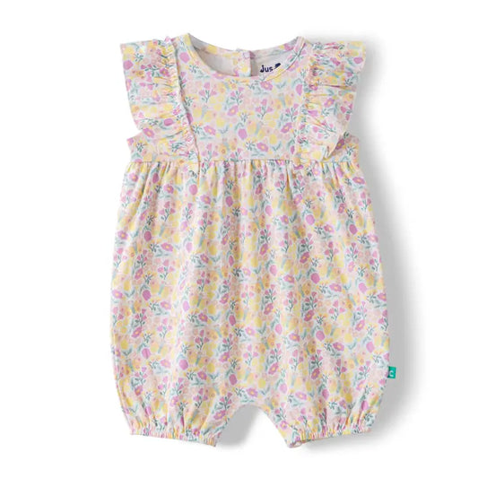 Infant Girl Floral Ruffle Romper