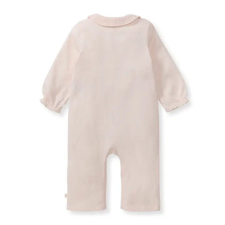 Infant Girls Muslin Collar Jumpsuit