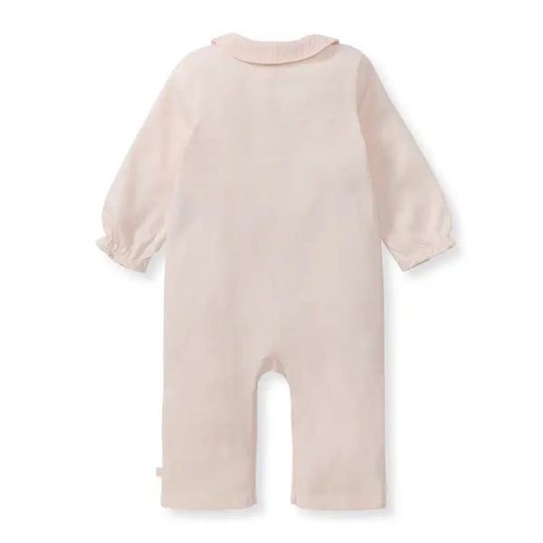Infant Girls Muslin Collar Jumpsuit