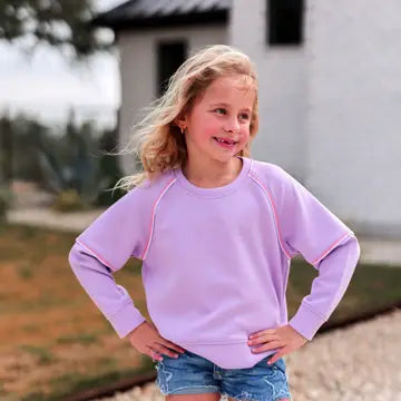 Youth Girls Athletic Pullover Sweatshirt