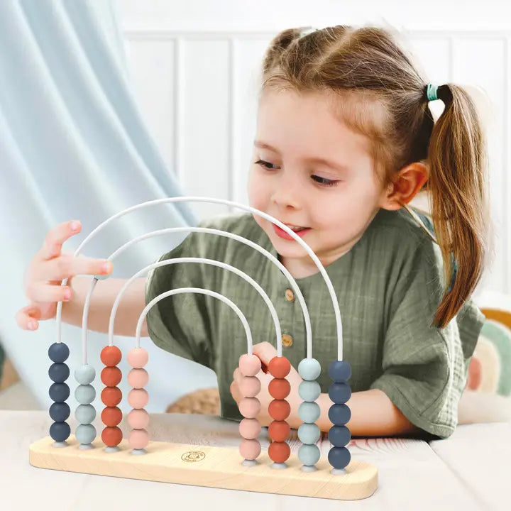 Kids Rainbow Abacus Playtime Toy