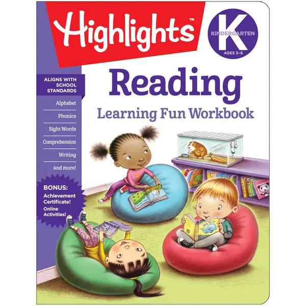 Kindergarten Learning Fun Reading Workbook