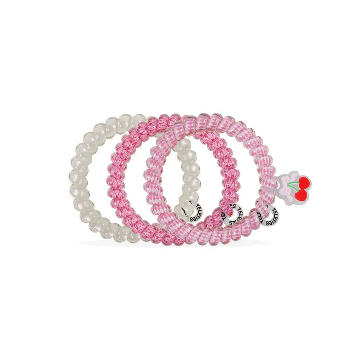 Teleties Spiral Hair Coils (Small) - Cherry Bomb