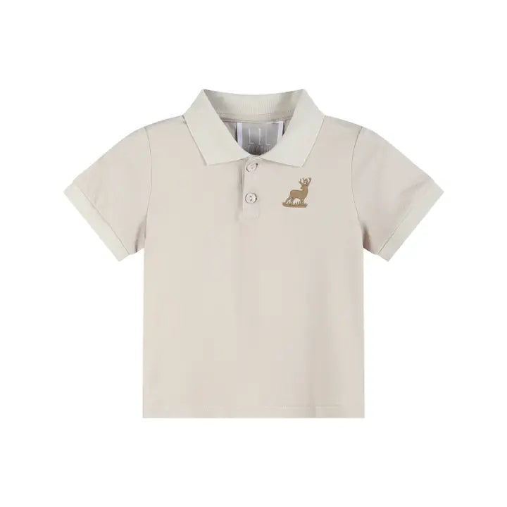 Baby & Toddler Boys Brown Mule Deer Polo Shirt