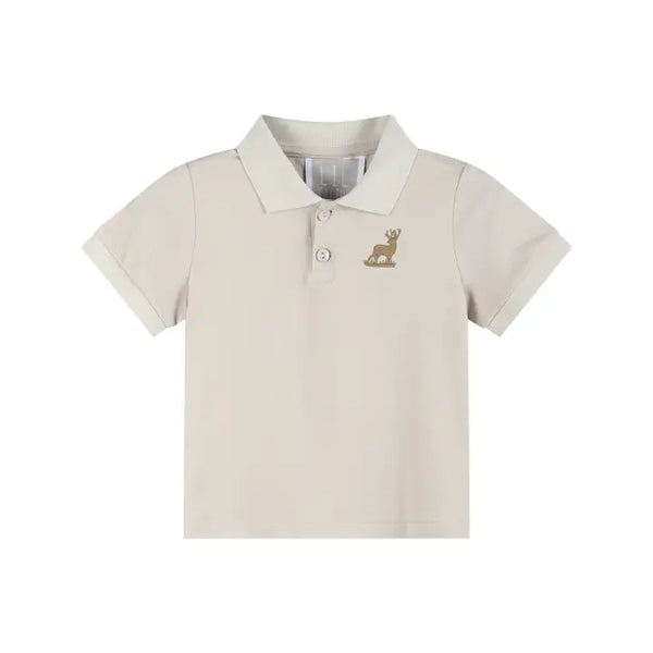 Baby & Toddler Boys Brown Mule Deer Polo Shirt