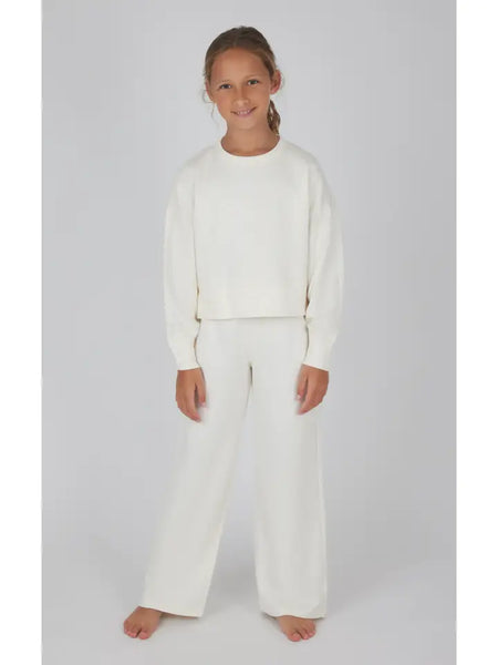 Youth Girls Crew Pullover & Pants Set