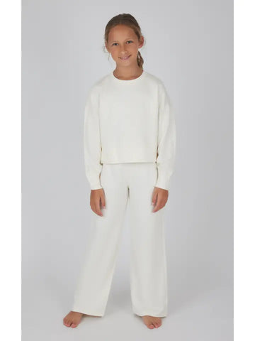 Youth Girls Crew Pullover & Pants Set