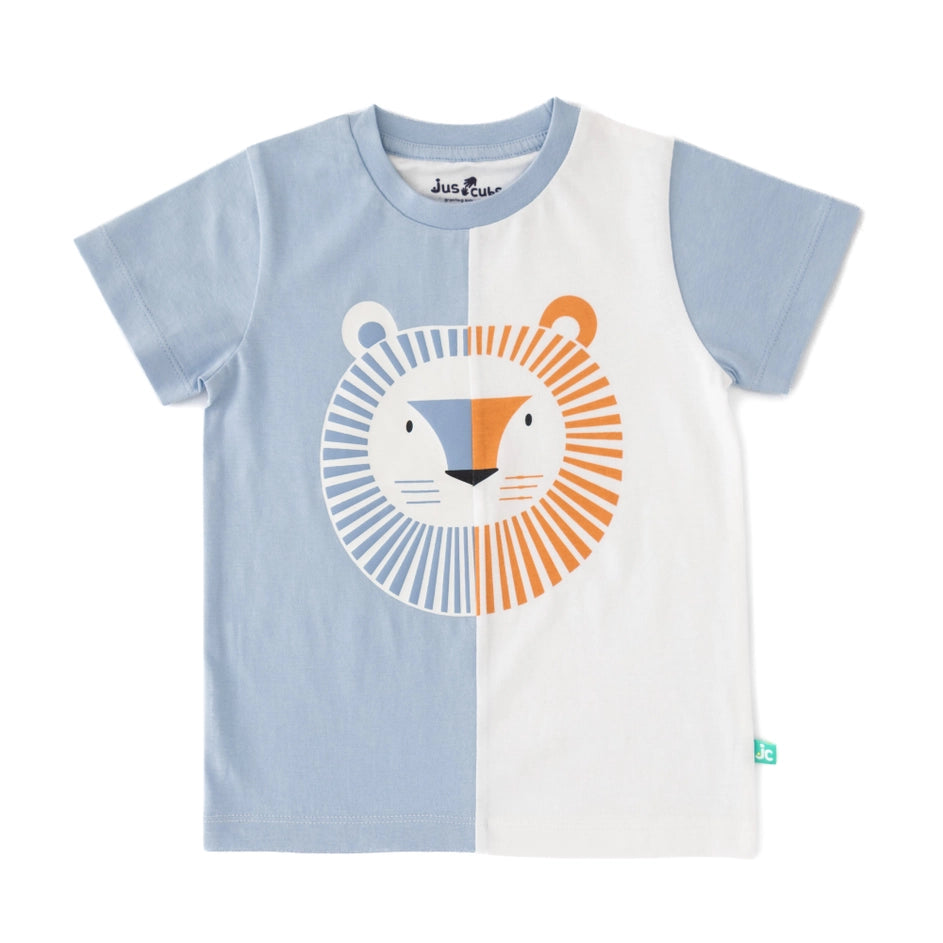 Baby Boy Safari Print T-Shirt And Shorts Set - Lion