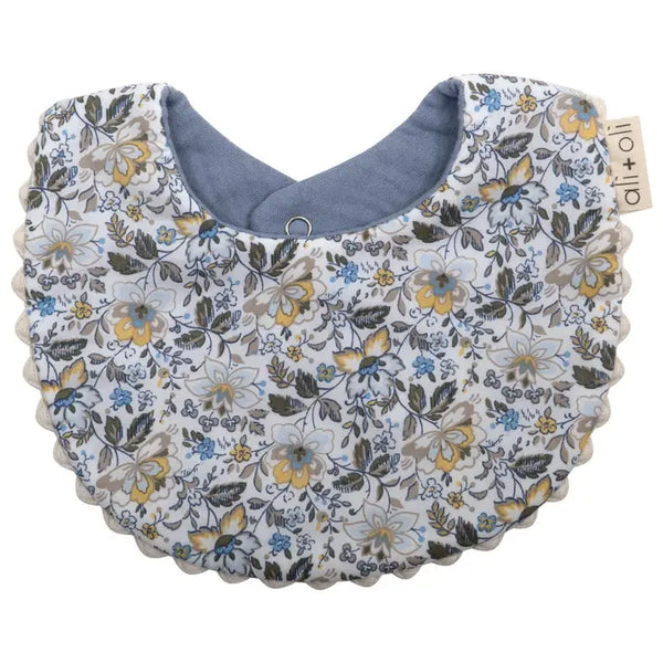 Muslin Cotton Double Sided Bib - Floral