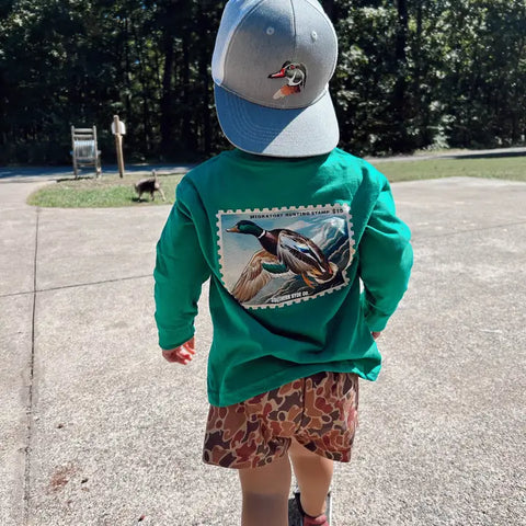 Toddler Boys Migratory Duck Stamp Long Sleeve Top