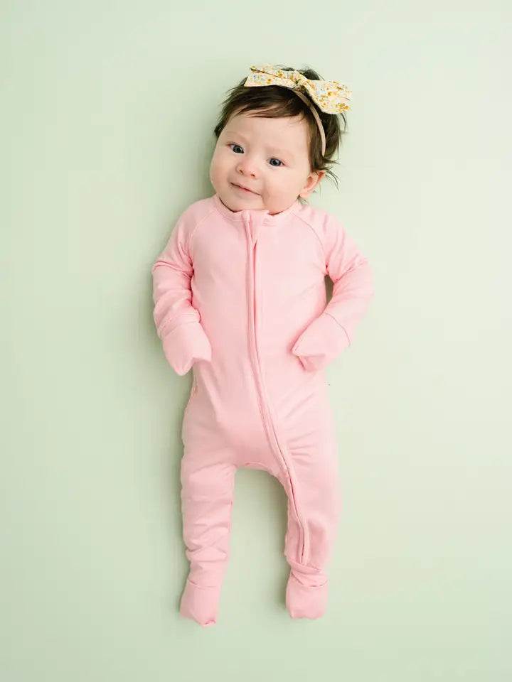 Infant Girls Peony Bamboo Sleeper