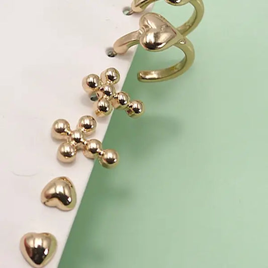 Set of 3 Huggie Hoop Earrings