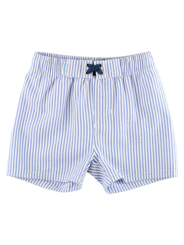 Rugged Butts Periwinkle Blue Seersucker Swim Trunks