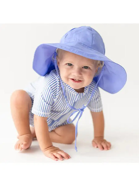 Kids Periwinkle Blue Sun Protective Hat