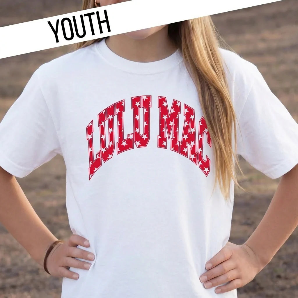 Lulu Mac Polka Dot Youth Comfort Colors Tee Shirt