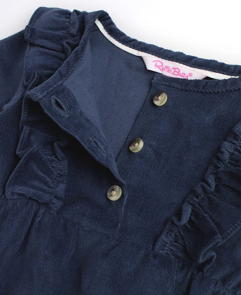 Baby Girls Corduroy Waterfall Bubble Romper
