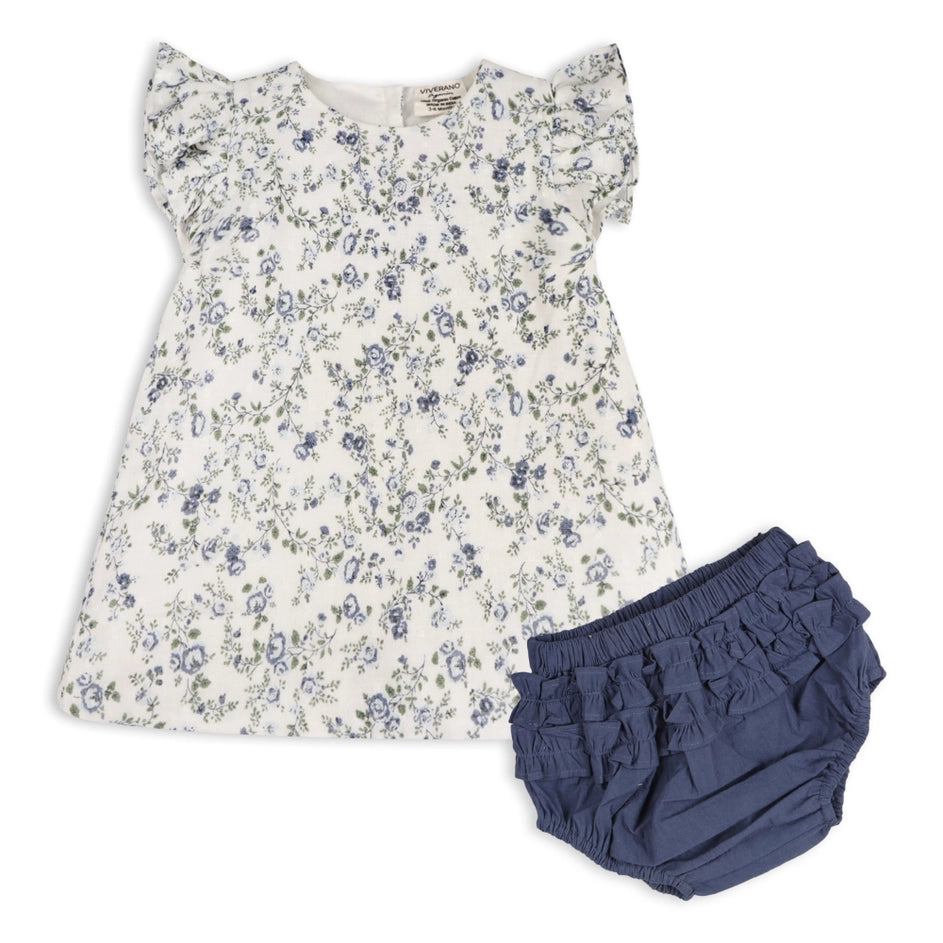 Infant Floral Bow Blouse + Bloomer