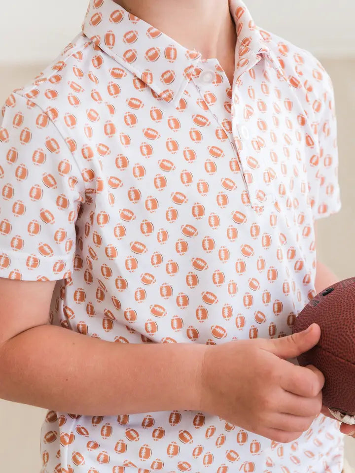 Rugged Butts Boys Frenzy Knit Short Sleeve Performance Polo