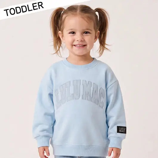 Lulu Mac Toddler Girls Graphic Stitch Sweatshirt