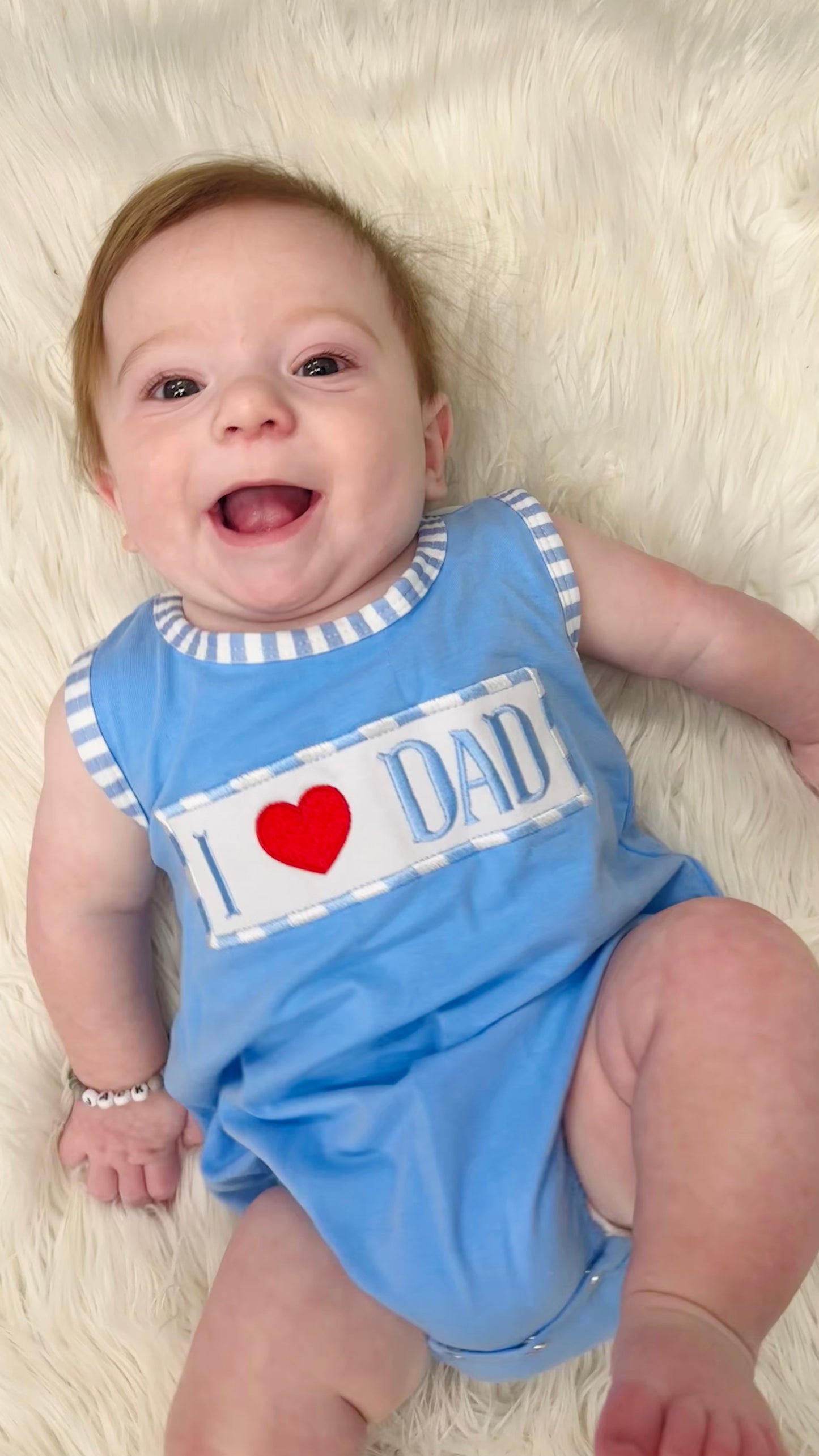 Baby Boy "I Love Dad" Romper