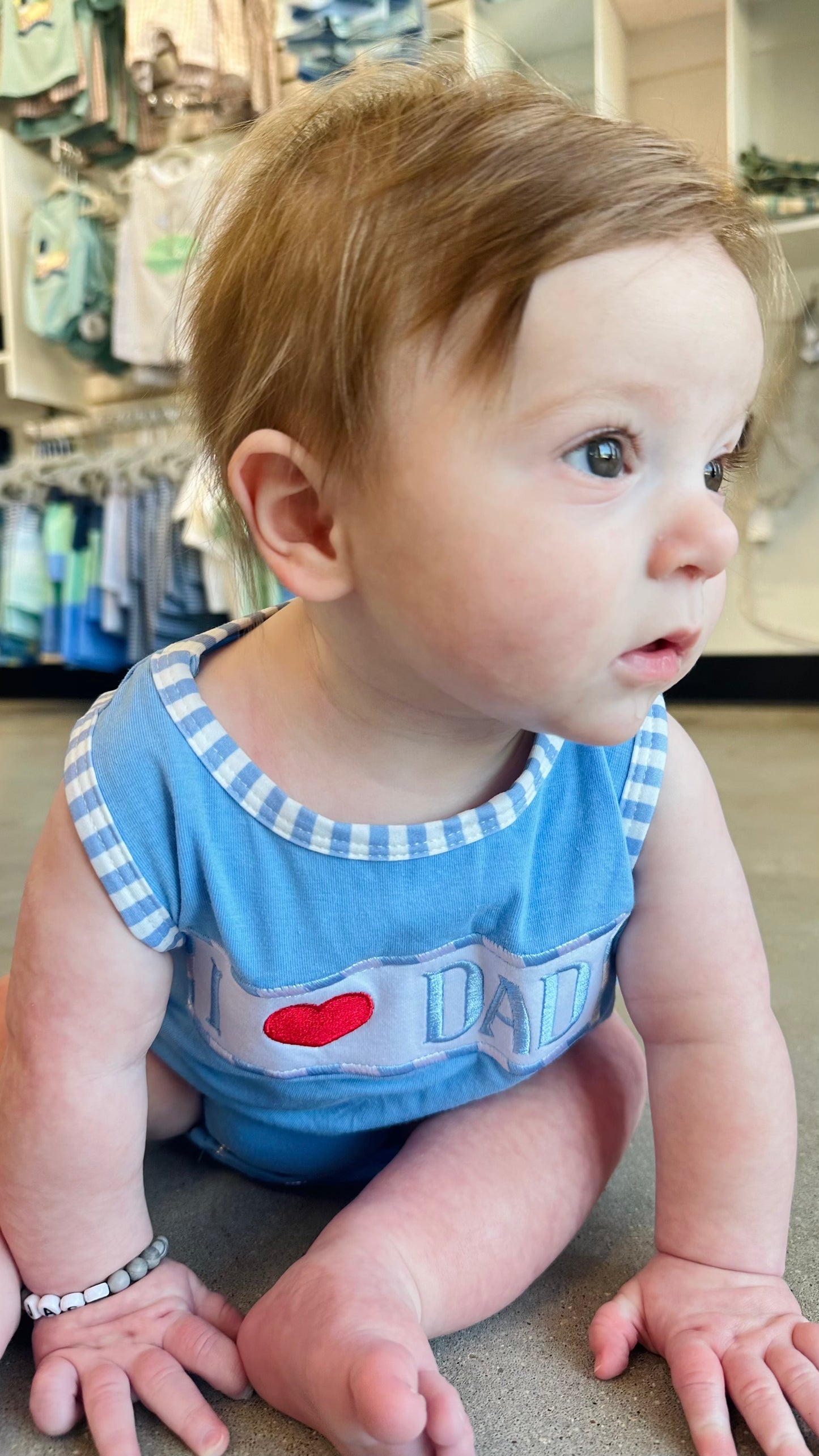 Baby Boy "I Love Dad" Romper