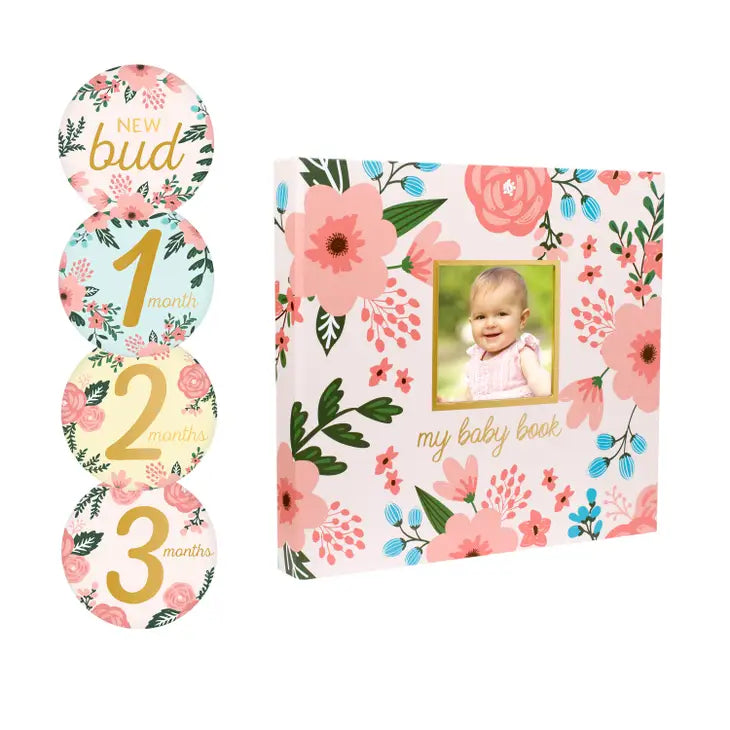 Baby's Memory Book and Sticker Set