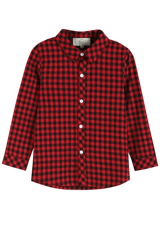 Red and Black Plaid Shirt