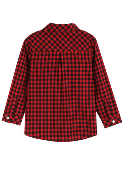 Red and Black Plaid Shirt