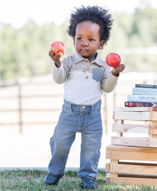 Rugged Butts Light Wash Straight Jeans