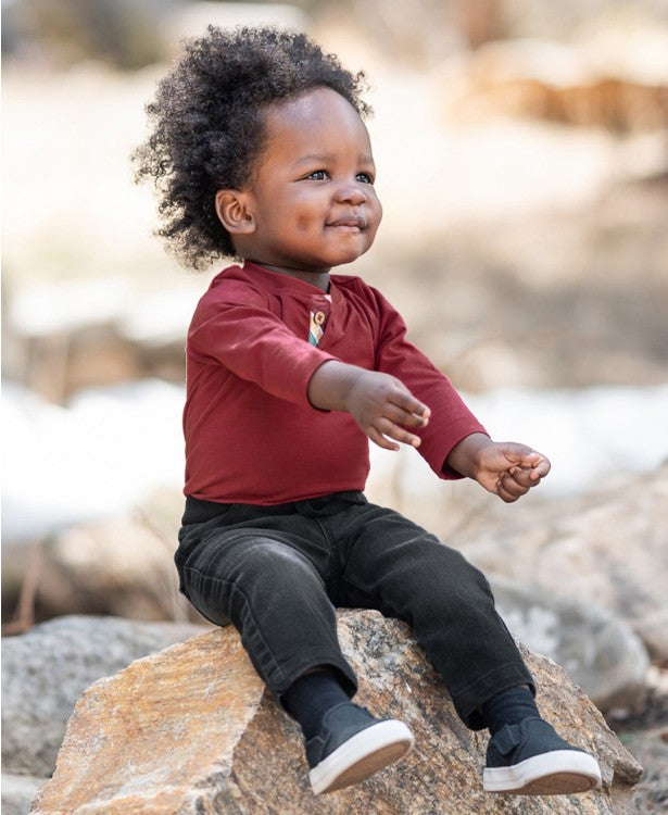 Rugged Butts Black Wash Pull-on Jeans