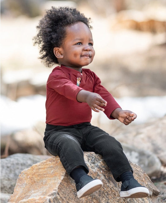 Rugged Butts Black Wash Pull-on Jeans