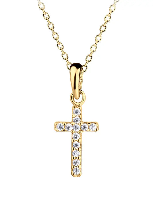 14K Gold-Plated Kids CZ Necklace