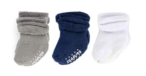 Juddlies Six-Pack White, Grey, and Navy Infant Socks