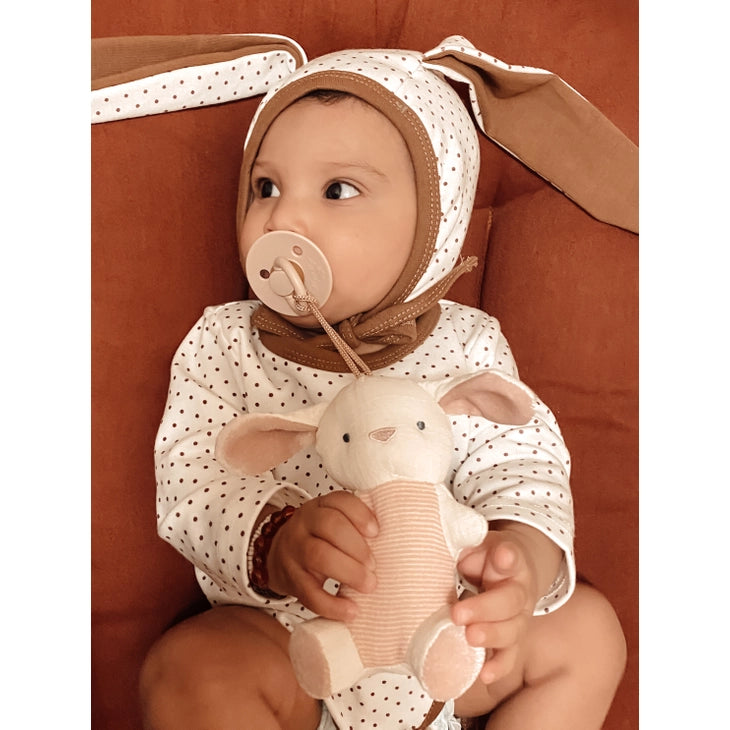 Itzy Ritzy Bitzy Pal Natural Rubber Pacifier & Stuffed Animal