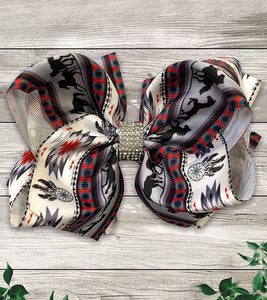 Off-White Aztec Horse Bow