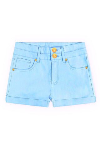 Cutie Patootie Bright Blue Denim Shorts