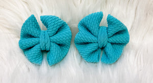 Turquoise Bows - OCD Blessings