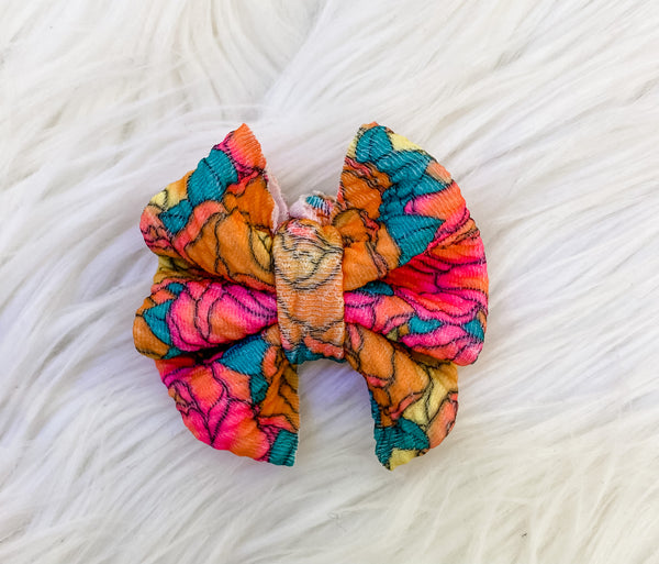 Neon Floral Bows - OCD Blessings