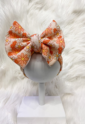 Peach Floral Headbands - OCD Blessings