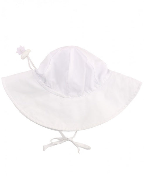 Ruffle Butt/Rugged Butts White Sun Protective Hat