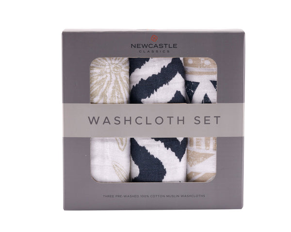 Newcastle Three-Pack Washcloth Set