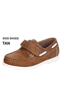 Brown Loafer with Velcro Strap