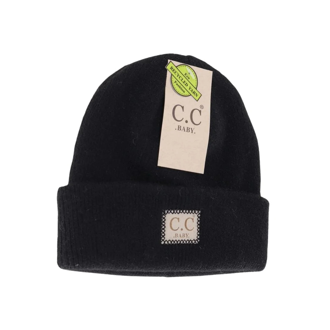 C.C. Beanie Soft Ribbed Leather Patch (Baby)