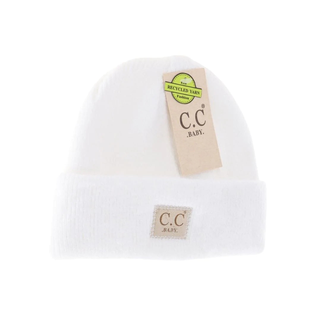 C.C. Beanie Soft Ribbed Leather Patch (Baby)