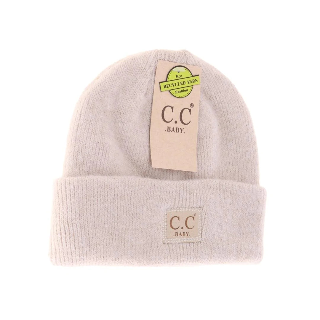 C.C. Beanie Soft Ribbed Leather Patch (Baby)